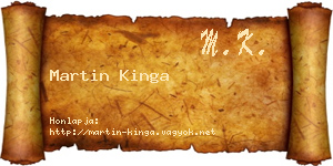 Martin Kinga névjegykártya